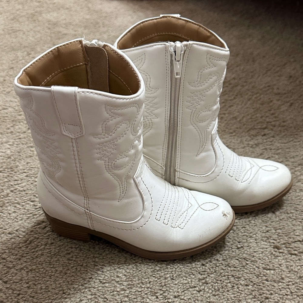 Kids White Cowboy Boots